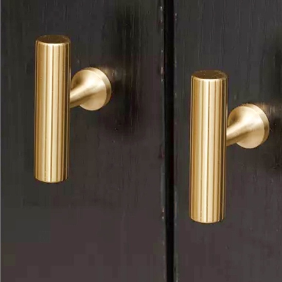 Modern Solid Brass T-Bar Pull  for Cabinets and Drawer Handles, Kitchen Hardware - Picture 4 of 4